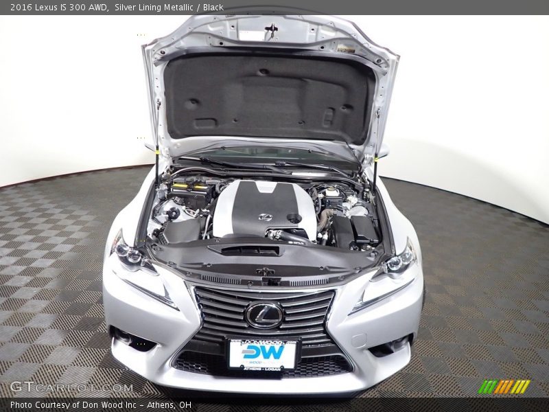 Silver Lining Metallic / Black 2016 Lexus IS 300 AWD