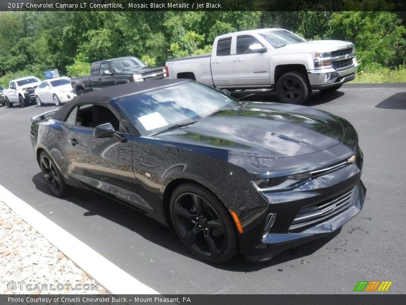Mosaic Black Metallic / Jet Black 2017 Chevrolet Camaro LT Convertible