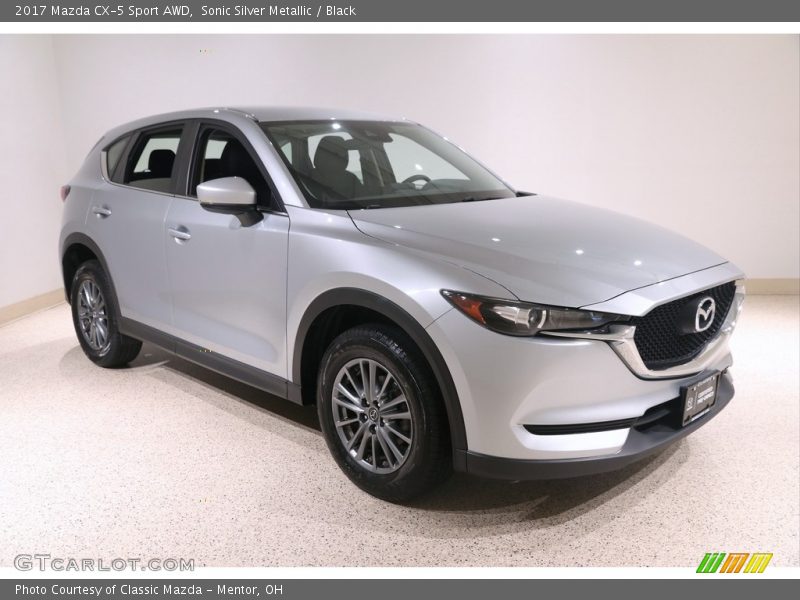 Sonic Silver Metallic / Black 2017 Mazda CX-5 Sport AWD