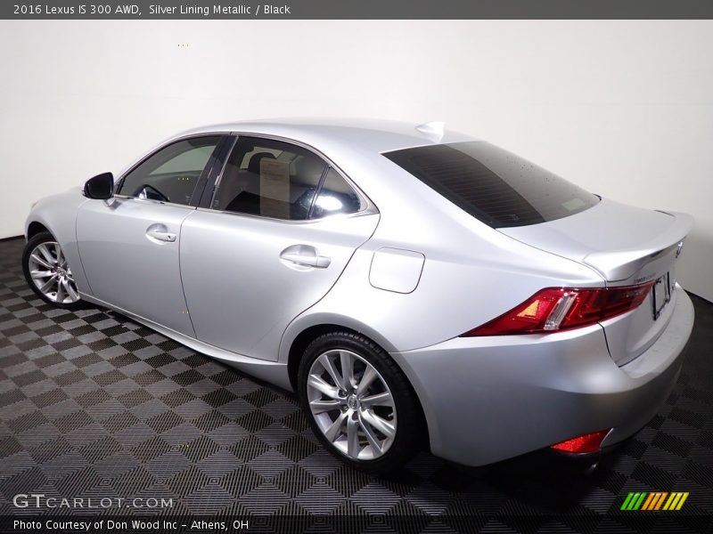 Silver Lining Metallic / Black 2016 Lexus IS 300 AWD