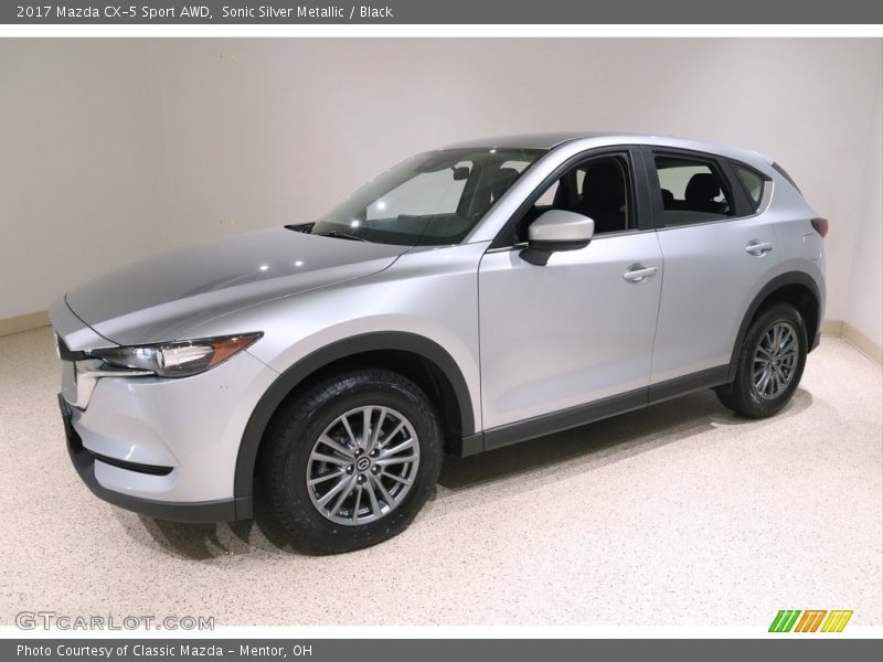 Sonic Silver Metallic / Black 2017 Mazda CX-5 Sport AWD