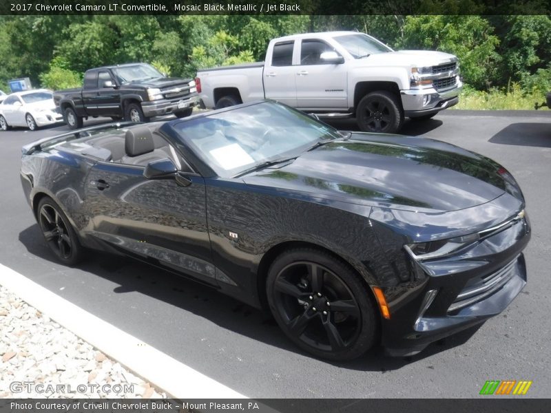 Mosaic Black Metallic / Jet Black 2017 Chevrolet Camaro LT Convertible