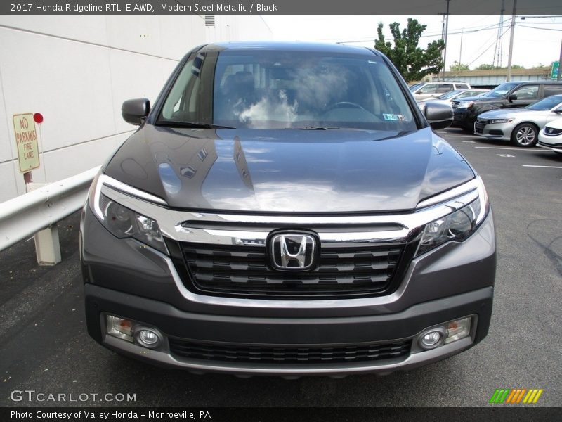Modern Steel Metallic / Black 2017 Honda Ridgeline RTL-E AWD