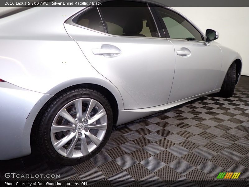 Silver Lining Metallic / Black 2016 Lexus IS 300 AWD