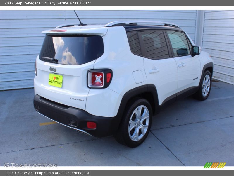 Alpine White / Black 2017 Jeep Renegade Limited