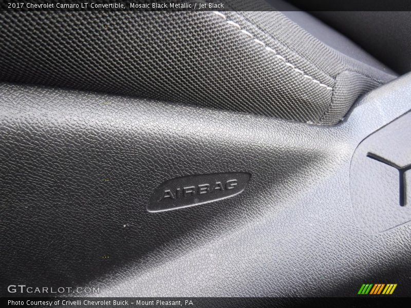 Mosaic Black Metallic / Jet Black 2017 Chevrolet Camaro LT Convertible