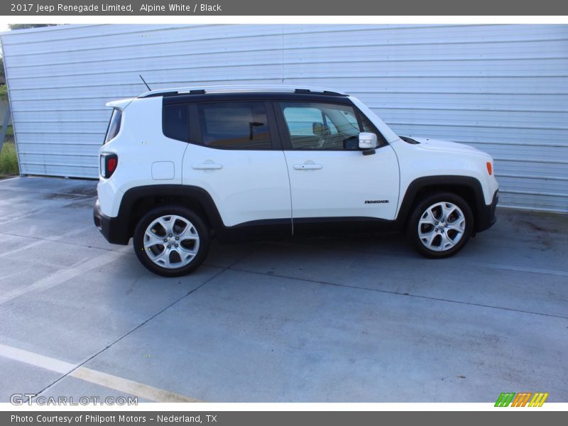 Alpine White / Black 2017 Jeep Renegade Limited