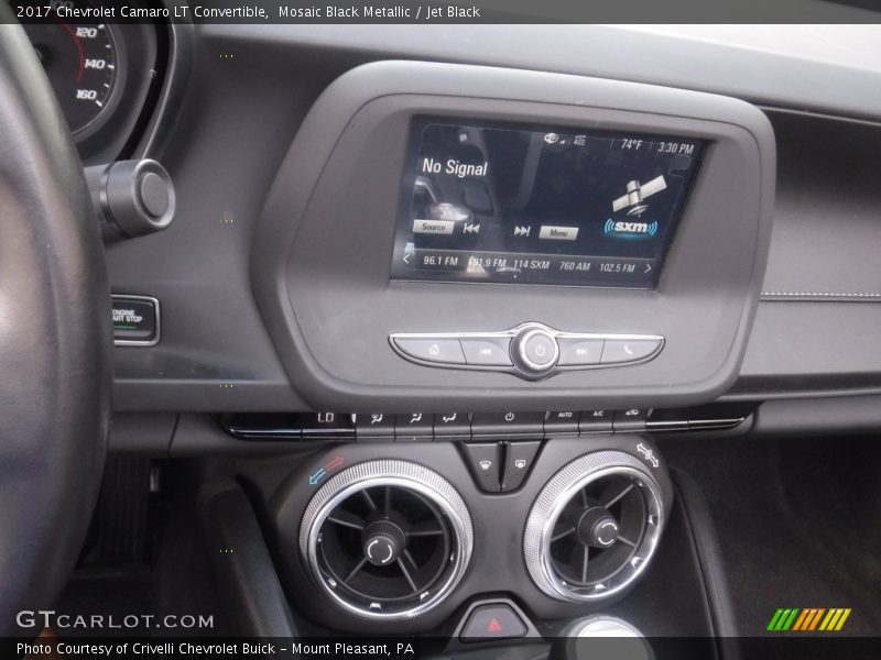 Mosaic Black Metallic / Jet Black 2017 Chevrolet Camaro LT Convertible