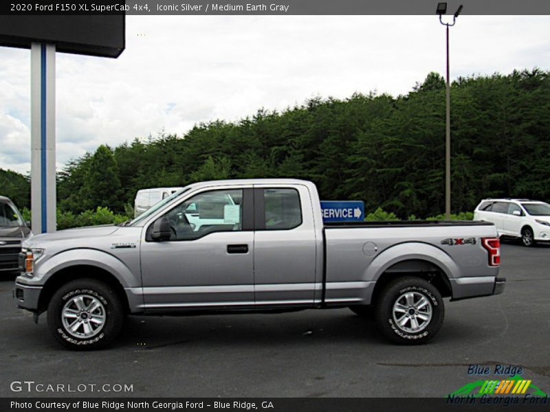 Iconic Silver / Medium Earth Gray 2020 Ford F150 XL SuperCab 4x4