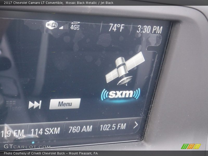 Mosaic Black Metallic / Jet Black 2017 Chevrolet Camaro LT Convertible