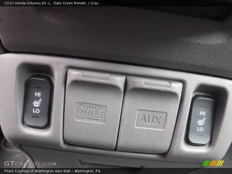Slate Green Metallic / Gray 2010 Honda Odyssey EX-L