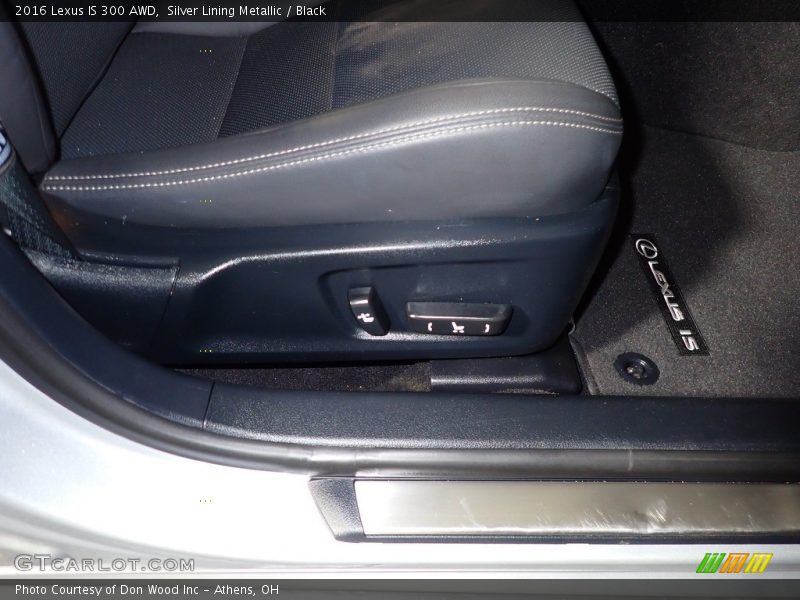 Silver Lining Metallic / Black 2016 Lexus IS 300 AWD