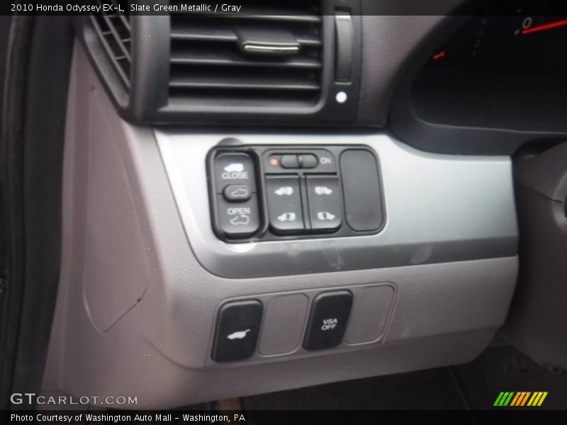 Slate Green Metallic / Gray 2010 Honda Odyssey EX-L