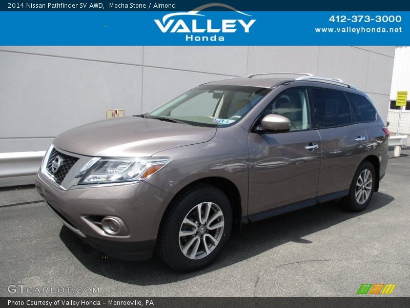 Mocha Stone / Almond 2014 Nissan Pathfinder SV AWD