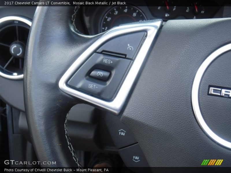 Mosaic Black Metallic / Jet Black 2017 Chevrolet Camaro LT Convertible