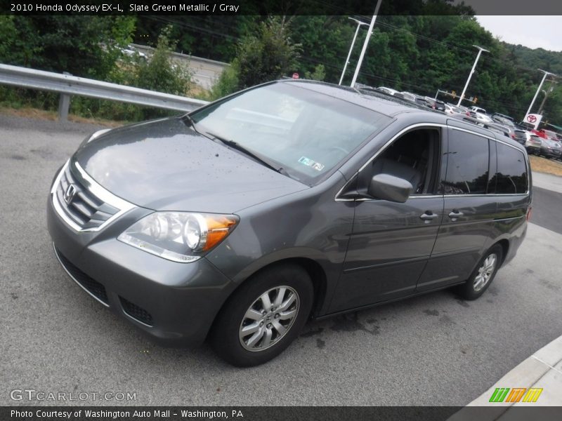 Slate Green Metallic / Gray 2010 Honda Odyssey EX-L