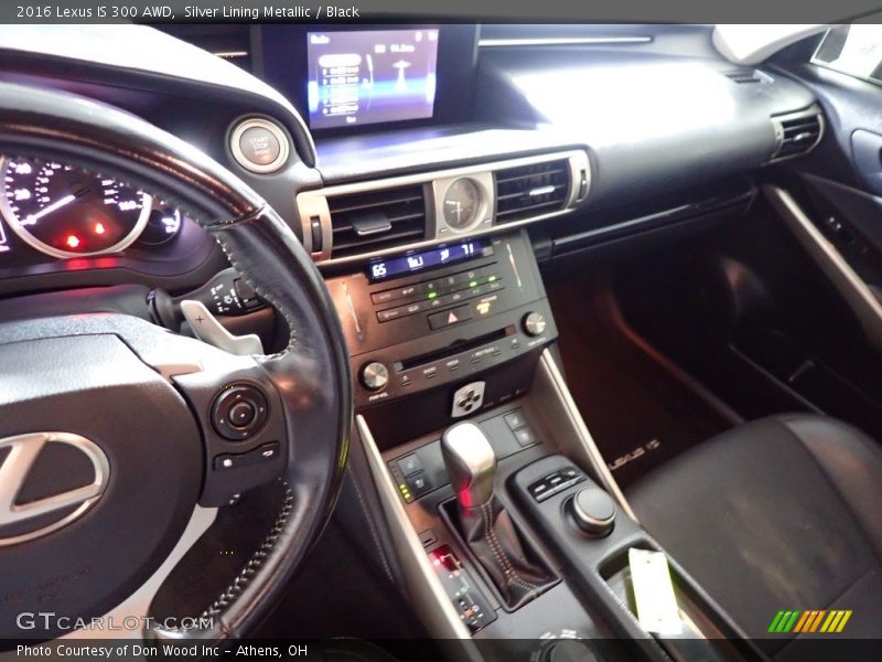Silver Lining Metallic / Black 2016 Lexus IS 300 AWD