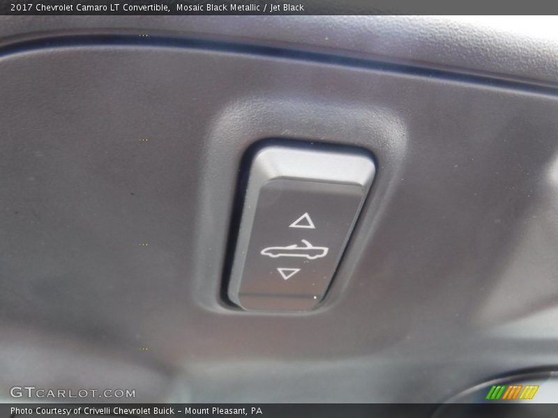 Mosaic Black Metallic / Jet Black 2017 Chevrolet Camaro LT Convertible