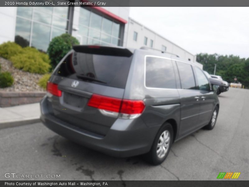 Slate Green Metallic / Gray 2010 Honda Odyssey EX-L