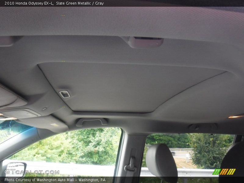 Slate Green Metallic / Gray 2010 Honda Odyssey EX-L
