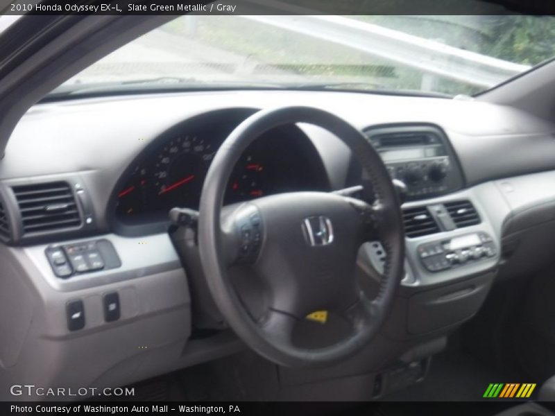Slate Green Metallic / Gray 2010 Honda Odyssey EX-L