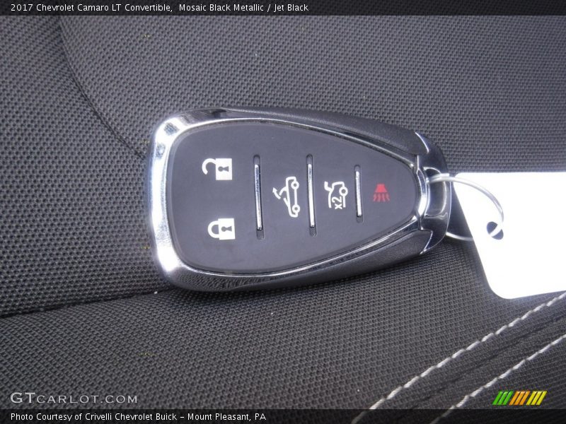 Mosaic Black Metallic / Jet Black 2017 Chevrolet Camaro LT Convertible