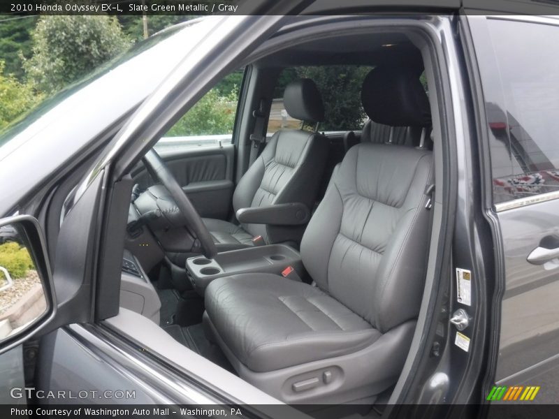 Slate Green Metallic / Gray 2010 Honda Odyssey EX-L