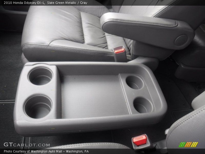 Slate Green Metallic / Gray 2010 Honda Odyssey EX-L