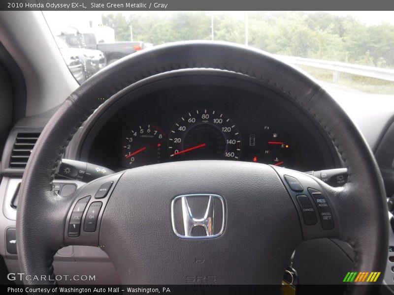 Slate Green Metallic / Gray 2010 Honda Odyssey EX-L