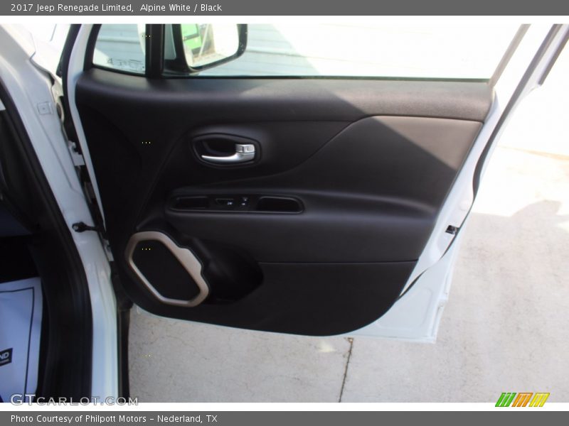 Alpine White / Black 2017 Jeep Renegade Limited