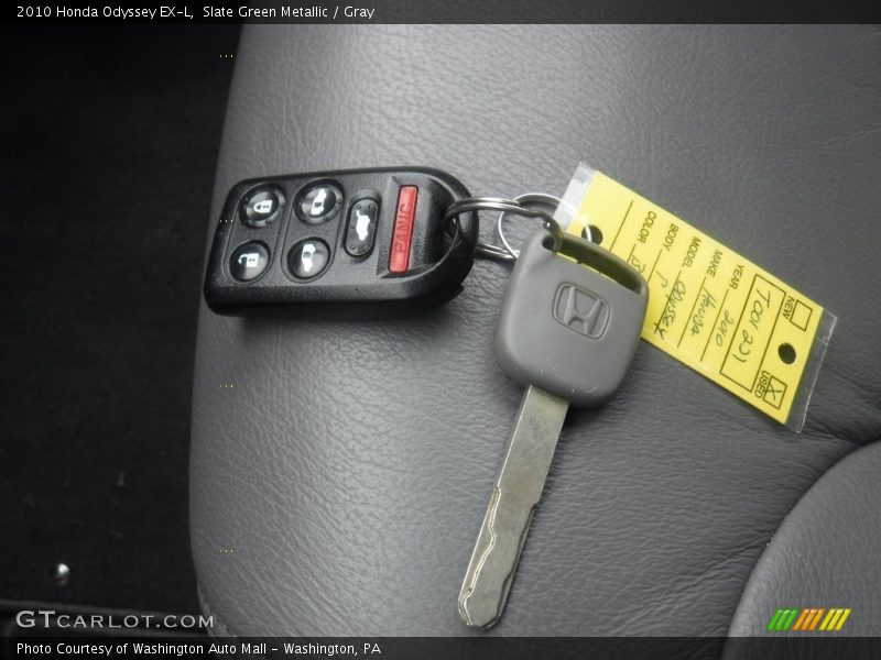 Slate Green Metallic / Gray 2010 Honda Odyssey EX-L