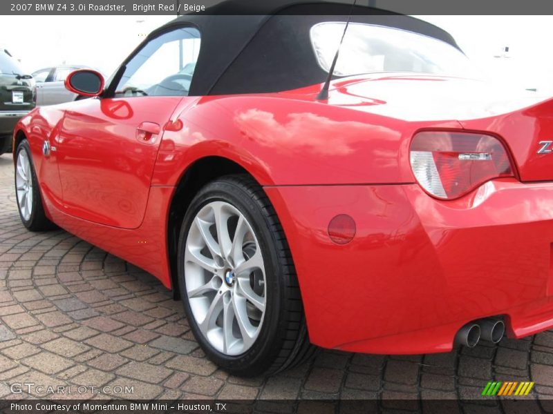 Bright Red / Beige 2007 BMW Z4 3.0i Roadster