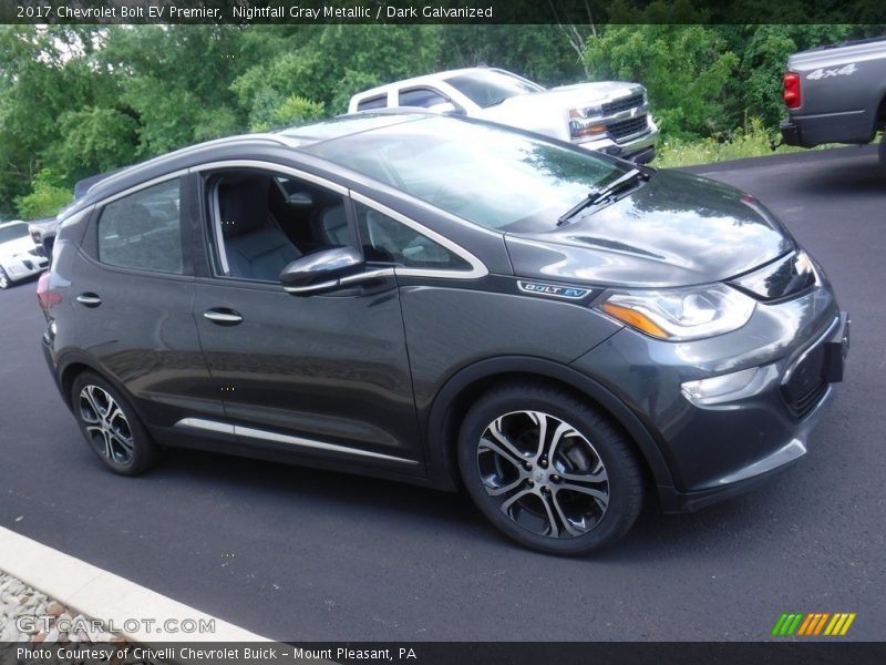 Nightfall Gray Metallic / Dark Galvanized 2017 Chevrolet Bolt EV Premier