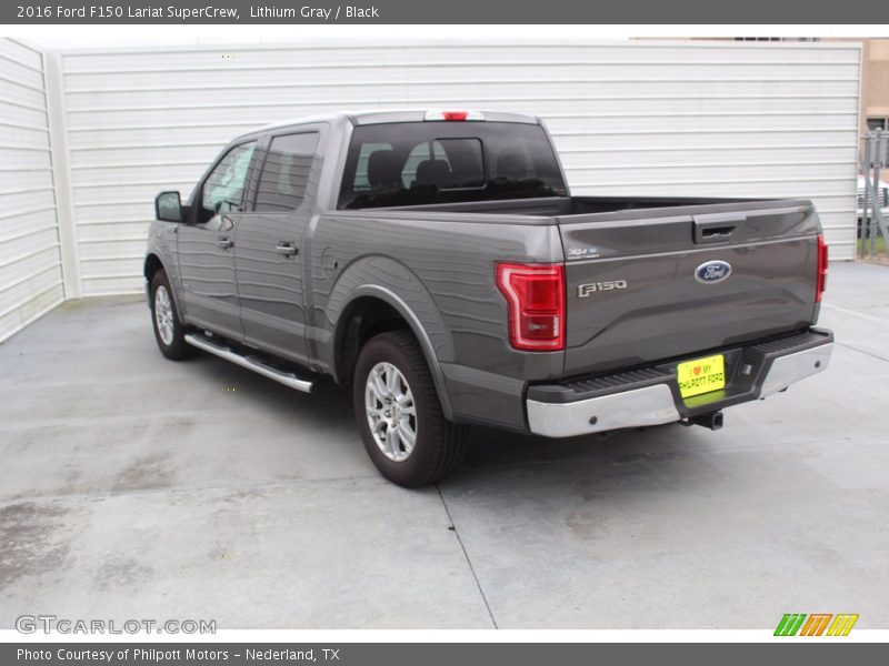 Lithium Gray / Black 2016 Ford F150 Lariat SuperCrew