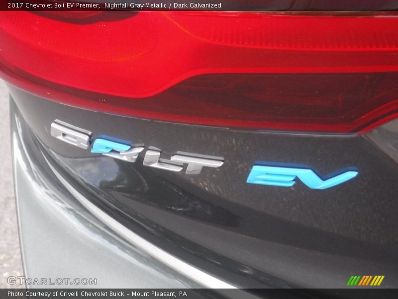 Nightfall Gray Metallic / Dark Galvanized 2017 Chevrolet Bolt EV Premier