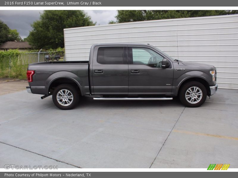 Lithium Gray / Black 2016 Ford F150 Lariat SuperCrew