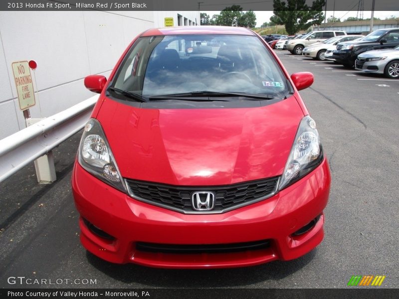 Milano Red / Sport Black 2013 Honda Fit Sport