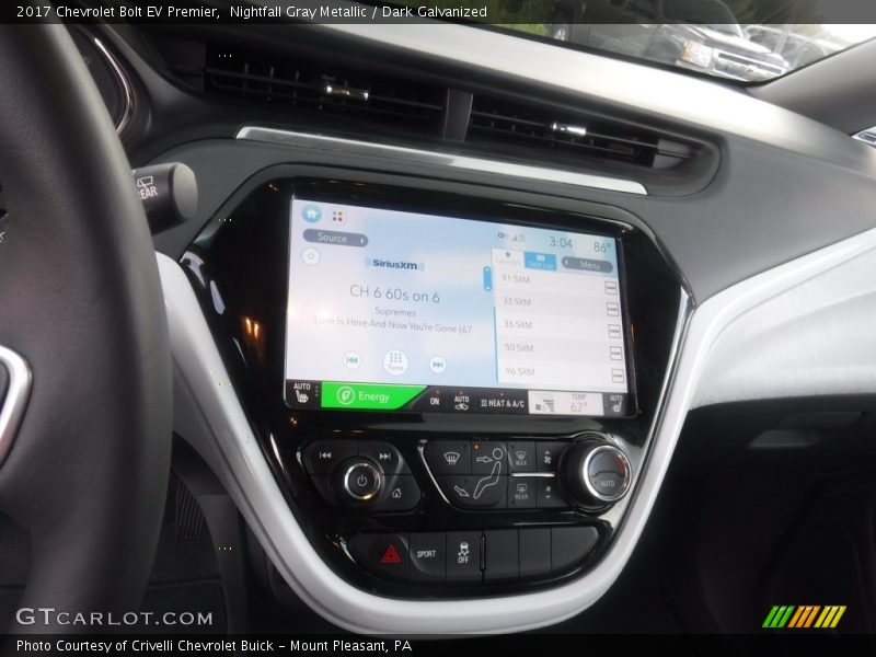 Nightfall Gray Metallic / Dark Galvanized 2017 Chevrolet Bolt EV Premier