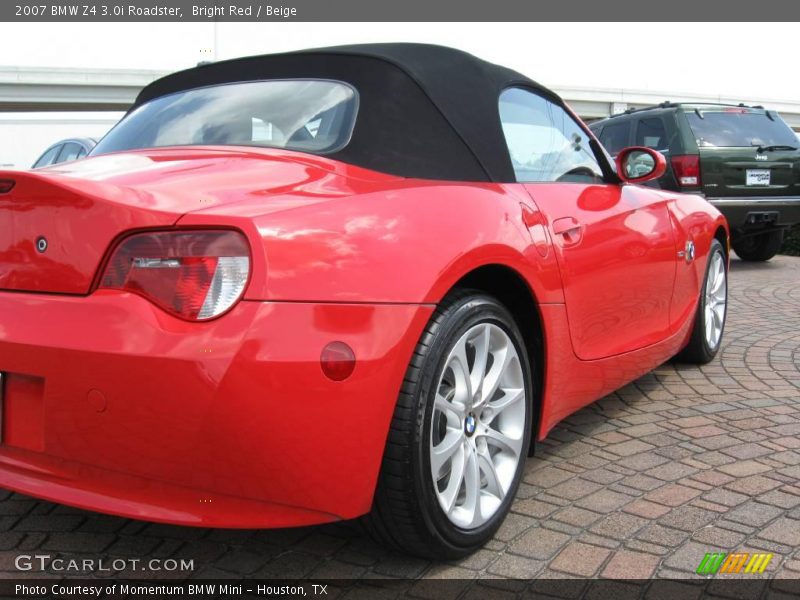 Bright Red / Beige 2007 BMW Z4 3.0i Roadster