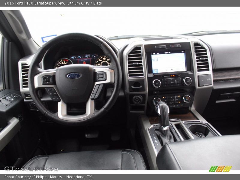 Lithium Gray / Black 2016 Ford F150 Lariat SuperCrew