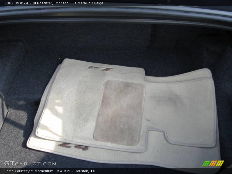 Monaco Blue Metallic / Beige 2007 BMW Z4 3.0i Roadster