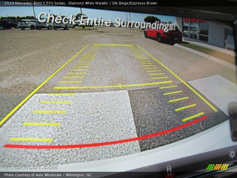 Diamond White Metallic / Silk Beige/Espresso Brown 2014 Mercedes-Benz S 550 Sedan