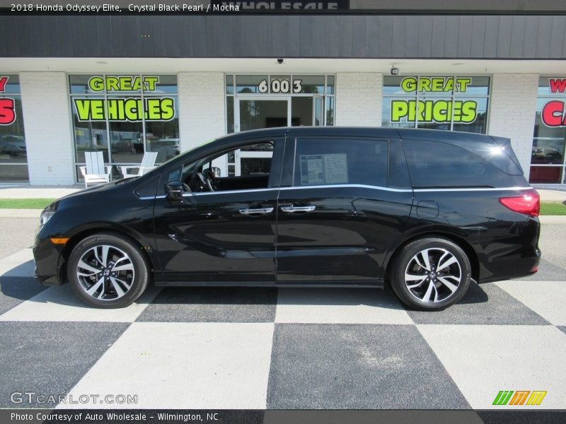 Crystal Black Pearl / Mocha 2018 Honda Odyssey Elite