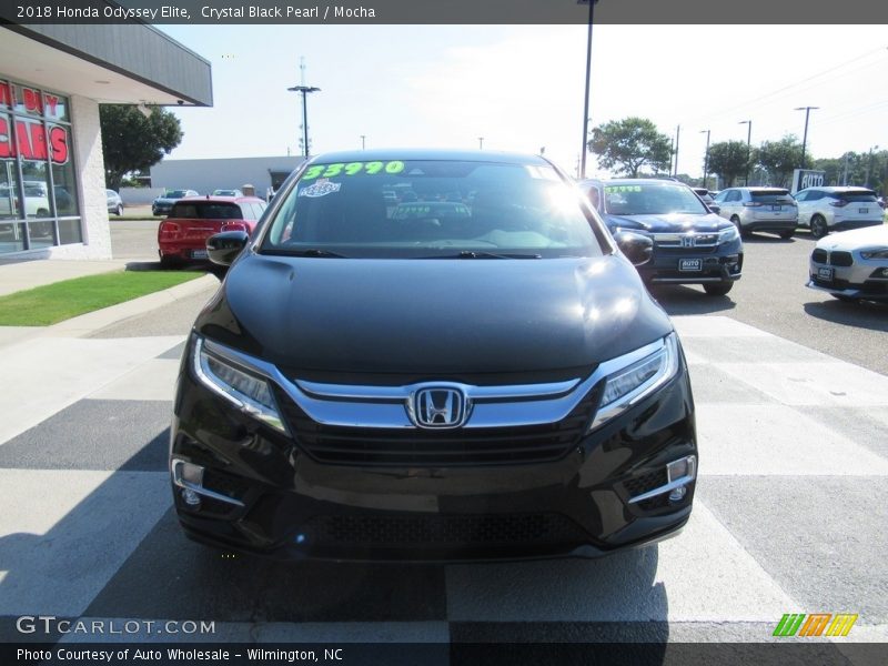 Crystal Black Pearl / Mocha 2018 Honda Odyssey Elite