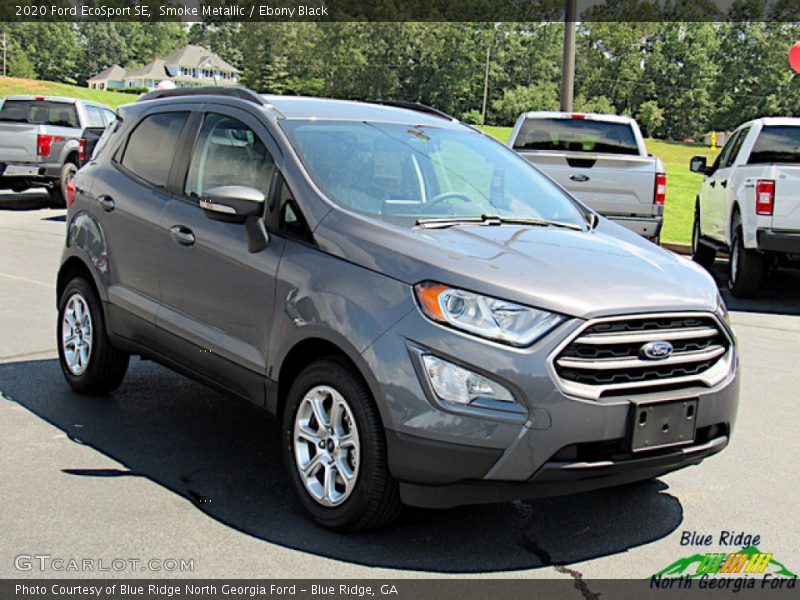 Smoke Metallic / Ebony Black 2020 Ford EcoSport SE