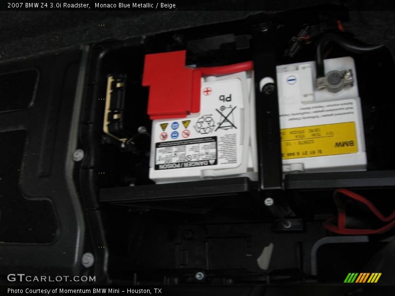 Monaco Blue Metallic / Beige 2007 BMW Z4 3.0i Roadster