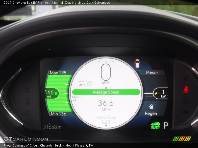 Nightfall Gray Metallic / Dark Galvanized 2017 Chevrolet Bolt EV Premier