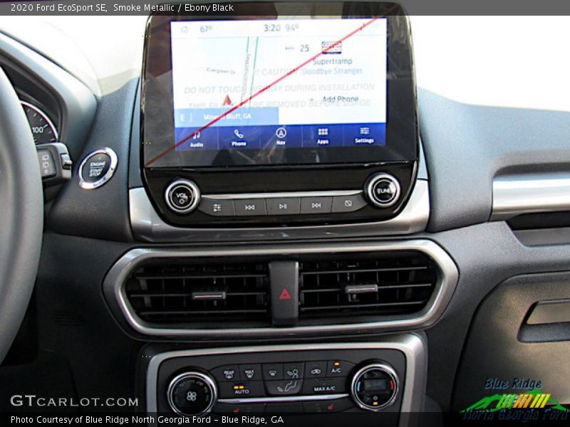 Smoke Metallic / Ebony Black 2020 Ford EcoSport SE