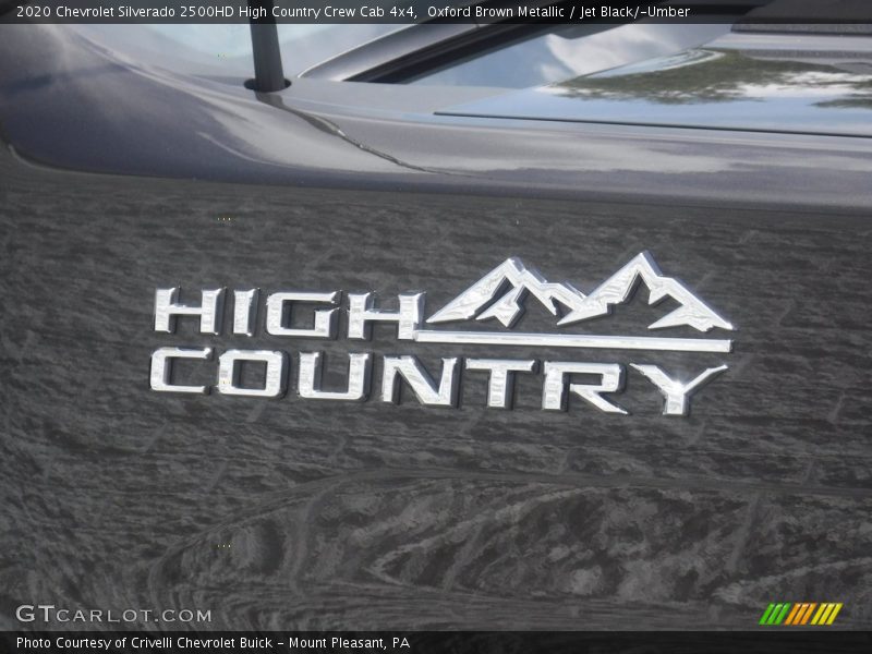 Oxford Brown Metallic / Jet Black/­Umber 2020 Chevrolet Silverado 2500HD High Country Crew Cab 4x4