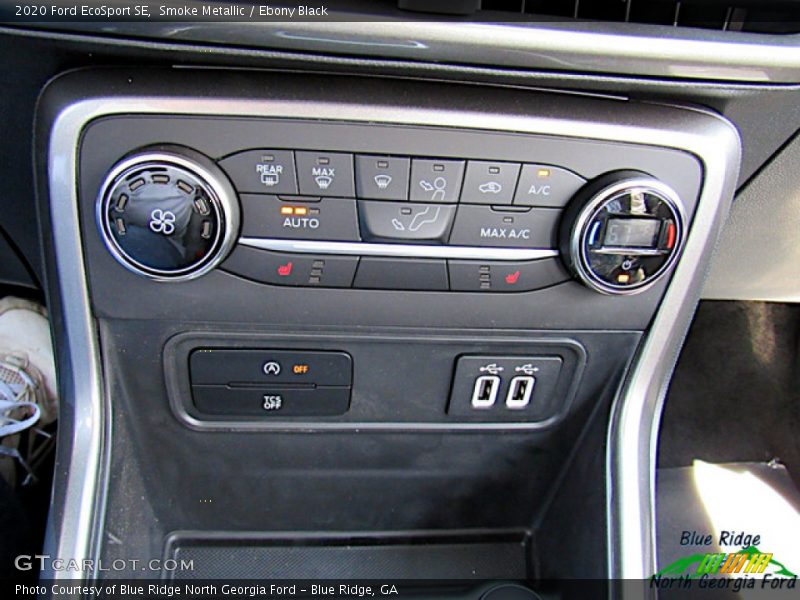 Smoke Metallic / Ebony Black 2020 Ford EcoSport SE
